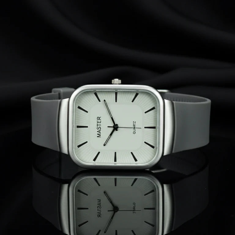 Quartz Silicon Strap Watch